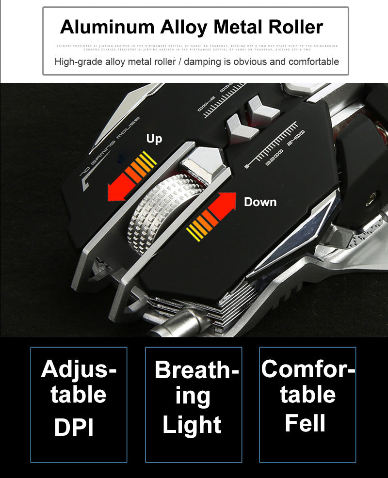 G9 Gaming Mouse Wired USB DPI Adjustable Macro Programmable Mouse Gamer Optical Professional RGB Mause Game Mice For PC Computer