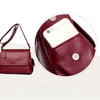 Tinkin Causal Women Shoulder Bag Soft PU Leather Female Messenger Bag Vintage Crossbody Bags
