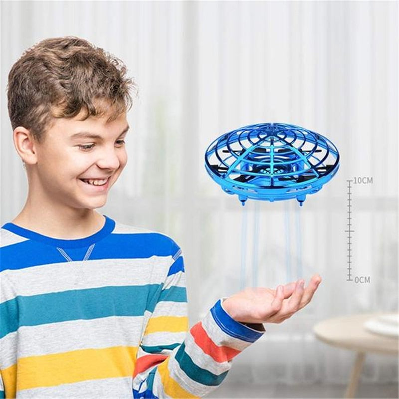 Mini Flying Helicopter UFO RC Drone Hand Sensing Aircraft Electronic Model Quadcopter flayaball Toys Small drohne For Children