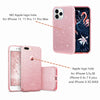 LSDI iPhone 5 5s SE Phone Case Makeup Glitter Sparkle Bling Cover for Girls Women for iPhone 6 6s 7 8 Plus X Xr Xs 11 Pro Max