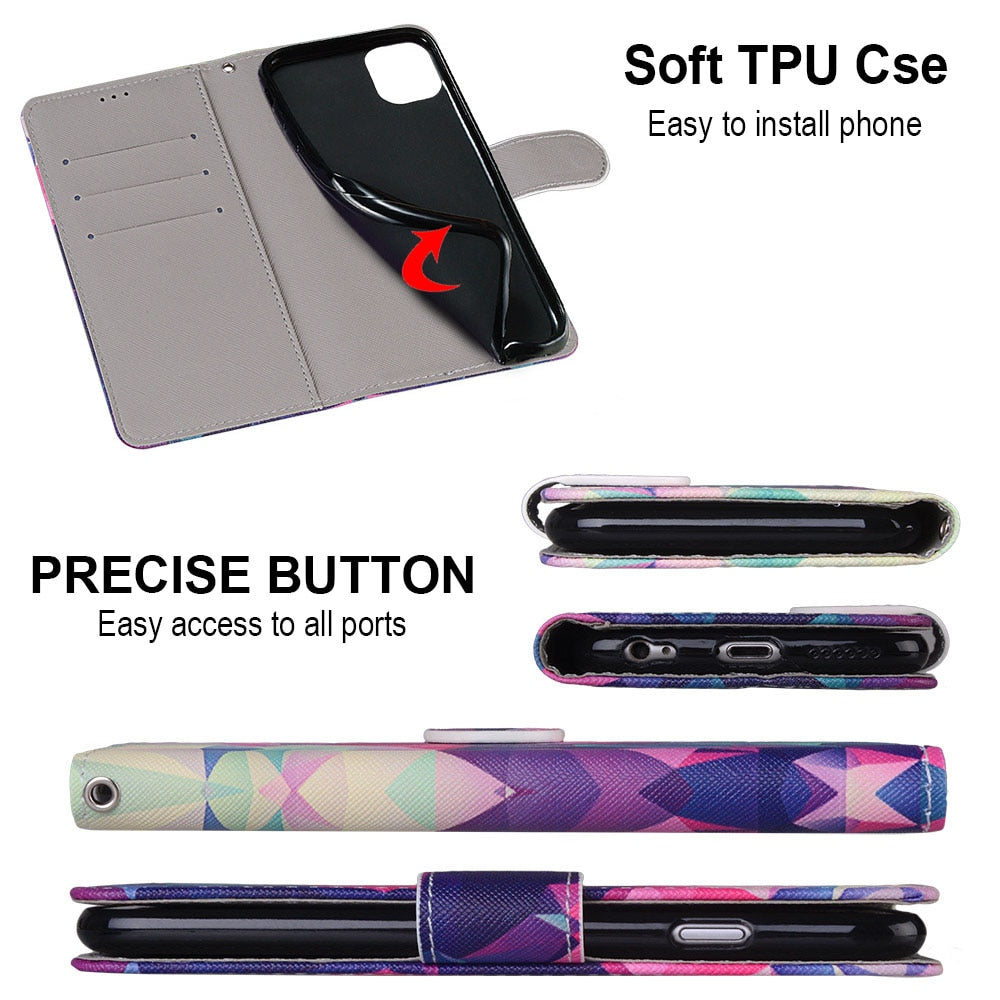 Phone Case For Samsung Galaxy S5 Plus Case Leather Wallet Flip Cover Bumper Luxury Magnetic Stand Card Slot Holder