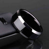 Ring Men Titanium Black Finger Ring