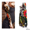 Full Flower Arm Tattoo Sticker 40models Fish Peacock Lotus Temporary Body paint Water Transfer fake Tatoo sleeve