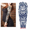 Full Flower Arm Tattoo Sticker 40models Fish Peacock Lotus Temporary Body paint Water Transfer fake Tatoo sleeve