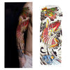 Full Flower Arm Tattoo Sticker 40models Fish Peacock Lotus Temporary Body paint Water Transfer fake Tatoo sleeve