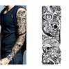 Full Flower Arm Tattoo Sticker 40models Fish Peacock Lotus Temporary Body paint Water Transfer fake Tatoo sleeve