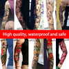 Full Flower Arm Tattoo Sticker 40models Fish Peacock Lotus Temporary Body paint Water Transfer fake Tatoo sleeve