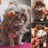 Funny Fashion Cute Pet Cat Costume Lion Mane Wig Cap Hat for Cat Dog Halloween Christmas Clothes Fancy Dress with Ears Pet Clothes
