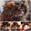 Funny Fashion Cute Pet Cat Costume Lion Mane Wig Cap Hat for Cat Dog Halloween Christmas Clothes Fancy Dress with Ears Pet Clothes