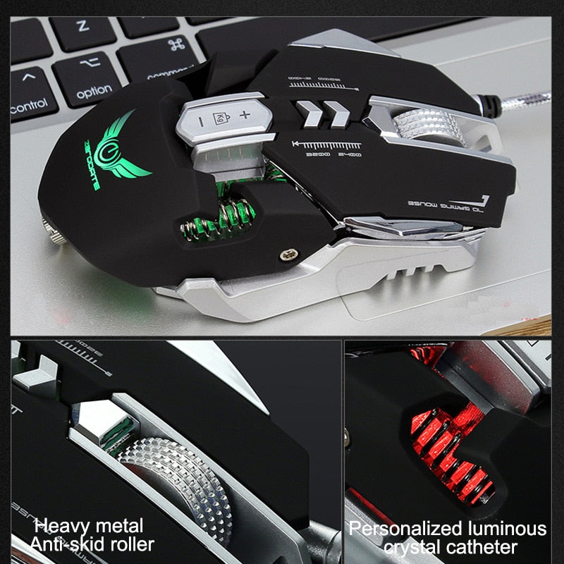 G9 Gaming Mouse Wired USB DPI Adjustable Macro Programmable Mouse Gamer Optical Professional RGB Mause Game Mice For PC Computer