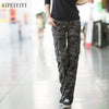 Women Workout Casual Military Camouflage Cargo Jeans Pants Denim Overalls Ladies Straight Multi-pocket Trousers Pantalon Femme Fashion