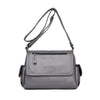 Tinkin Causal Women Shoulder Bag Soft PU Leather Female Messenger Bag Vintage Crossbody Bags