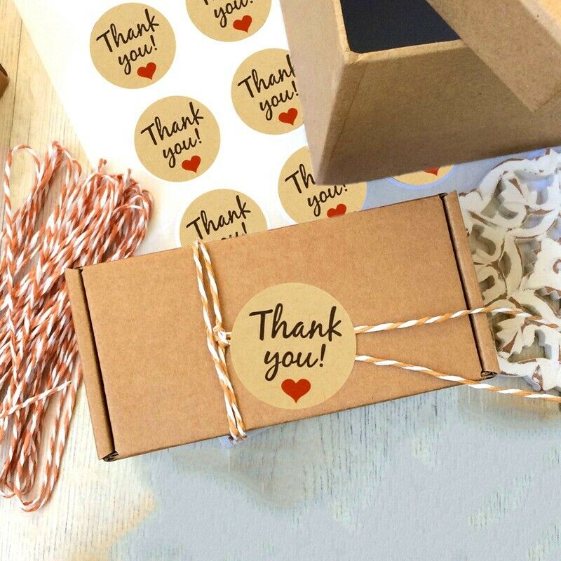 Happy Birthday Gift Handmade With Love Label Sealing Stickers Candy Bag Wedding
