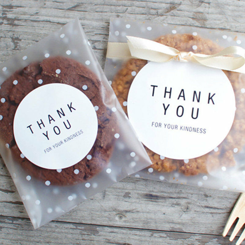Happy Birthday Gift Handmade With Love Label Sealing Stickers Candy Bag Wedding