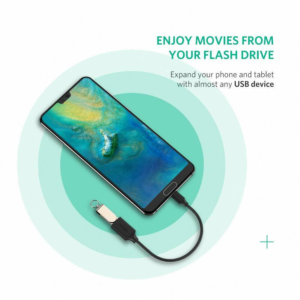 Ugreen USB C OTG Cable USB 3.1 OTG Adapter for Samsung S9 S8 Macbook Huawei P20