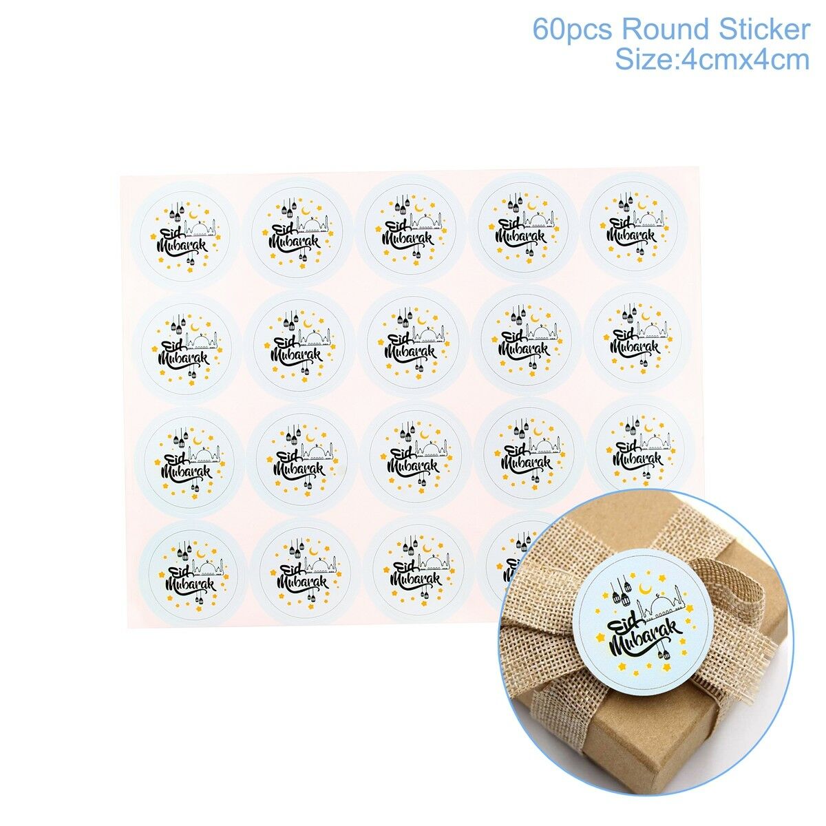 Happy Birthday Gift Handmade With Love Label Sealing Stickers Candy Bag Wedding