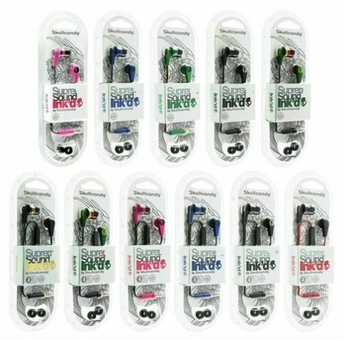 NEW Skullcandy Super Sound Ink'd 2.0 IN-EAR Earbuds Headphones remote With MIC